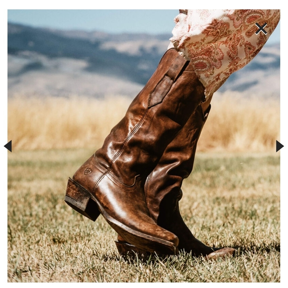 NWT Ariat Yellowstone Stockman Leather Boots Size 8 - Picture 6 of 7